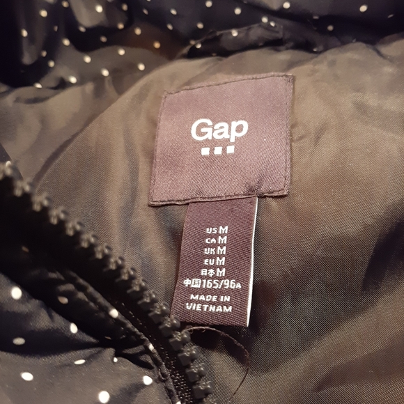 Gap Women’s Polka Dot Puffer Vest Size Med - Picture 3 of 8